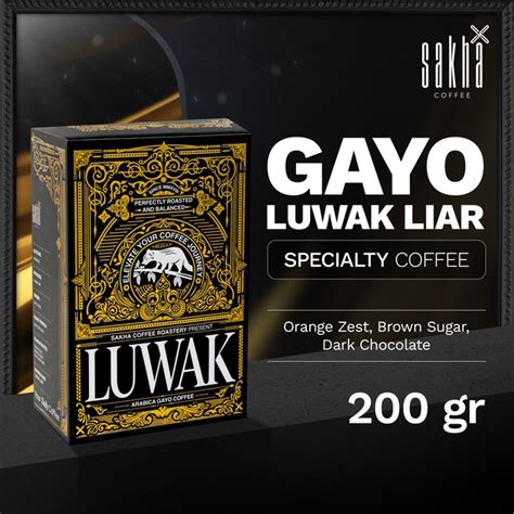 Jual Kopi Luwak Liar Arabika Gayo Aceh Arabica Coffee Roast Beans Biji