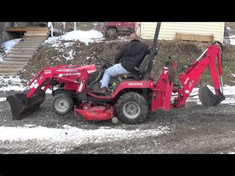 Massey Ferguson Gc Compact Tractor With Loader Backhoe Mower