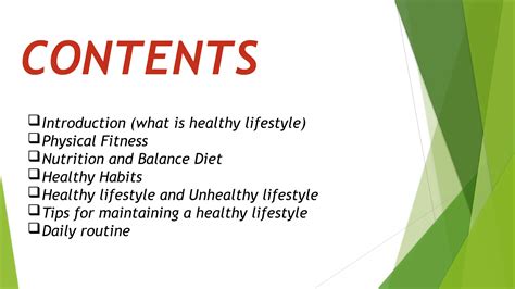 Healthy Lifestyle Powerpoint Presentation Ppt Free Download