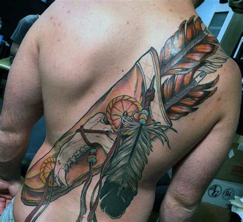 70 Feather Tattoo Designs For Men Masculine Ink Ideas