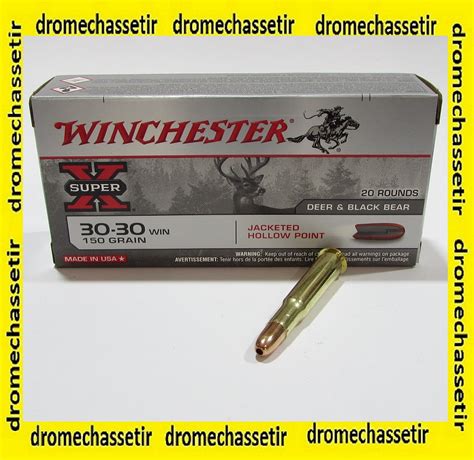 Armurerie Drôme Chasse Tir boite 20 Cartouches 30 30 Winchester hollow