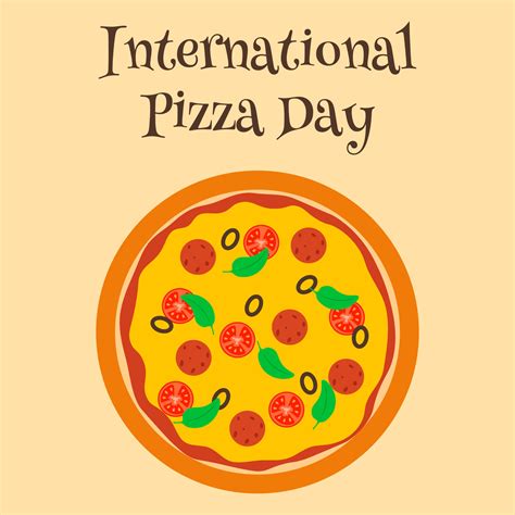 Poster For International Pizza Day 17793114 Vector Art At Vecteezy