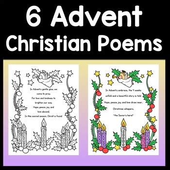 Advent Poems {6 Poems in Color and Black and White!} {Advent Prayers}