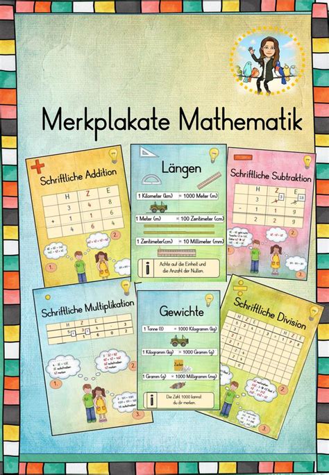 An Image Of A Poster With The Words Merkplaket Mathmattik