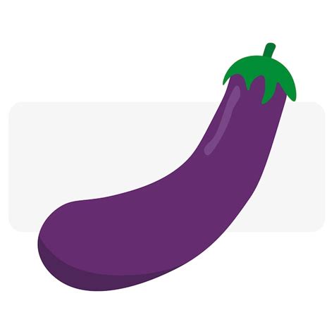 Premium Vector Purple Cartoon Eggplant Vector Illustration