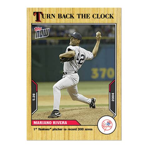 Mariano Rivera Mlb Topps Now Turn Back The Clock Card Pr