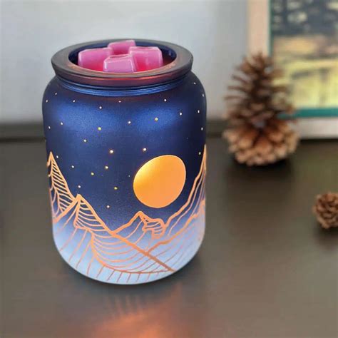 Scentsy August Warmer Scent Of The Month Mountain Sky Pink