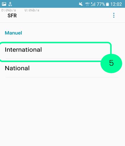 Androïd Paramétrer la SIM SFR Assistance RED Caraïbe