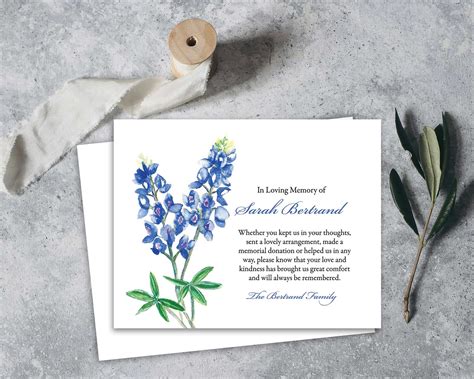 Funeral Acknowledgement Card Template Sympathy Acknowledgement Funeral ...