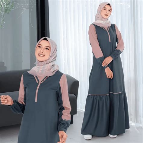 Gamis Monokrom Ethica Pesona Elegant Dan Simple