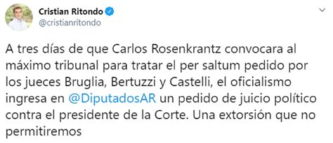 Fuerte Repudio De La Oposición Al Pedido De Juicio Político Contra El