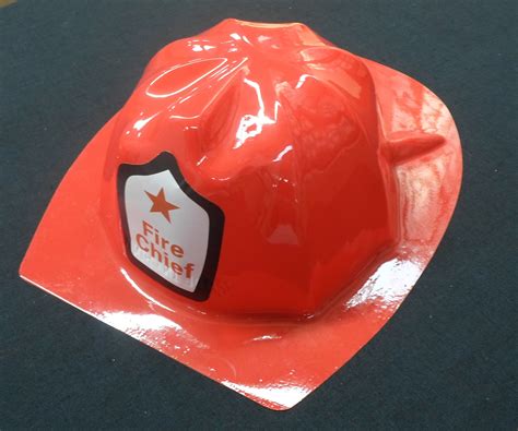 Firemans Helmet Plastic Red Carnival Creations Online Store