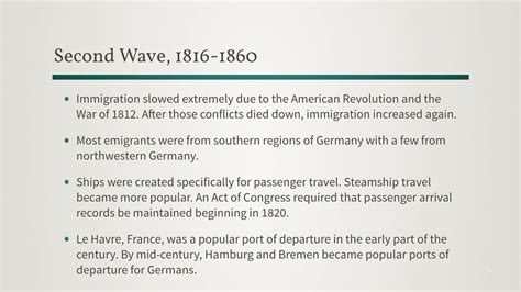 German Migration To The United States German Genealogy The Basics