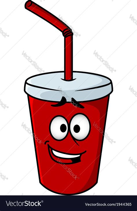 Cartoon Takeaway Soda Royalty Free Vector Image