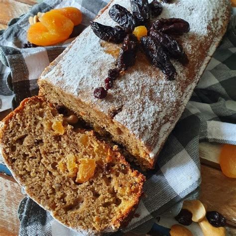 Bolo de maçã frutas secas Receiteria