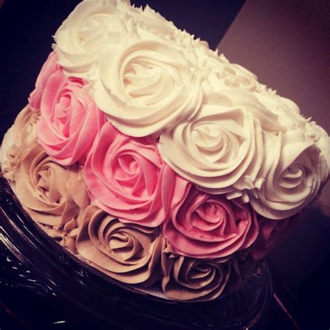 Neapolitan Cake Buttercream Rosettes Cake Neapolitan Cake