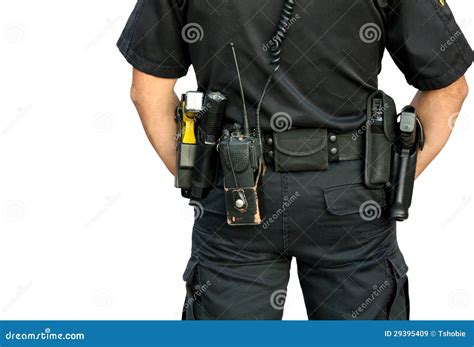 Police Officer Wearing Gun Belt Royalty Free Stock Images - Image: 29395409