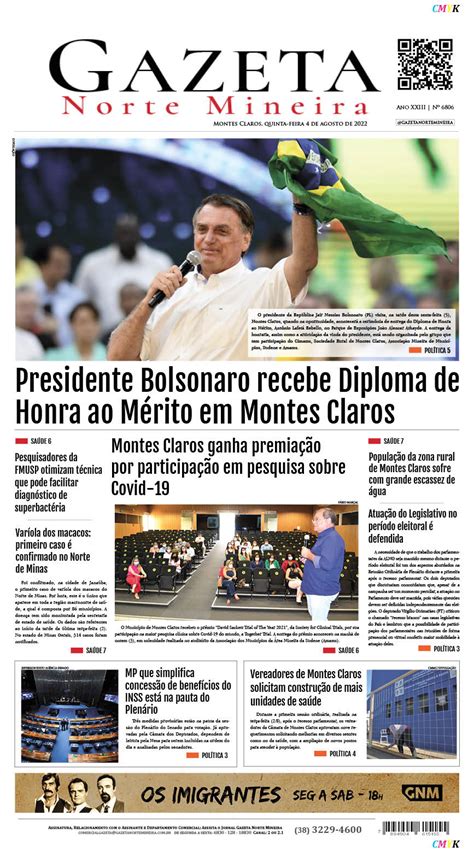 Jornal Impresso De Agosto De Edi O Rede Gazeta De Comunica O