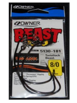 Owner Beast Hook W Twistlock Non Weighted