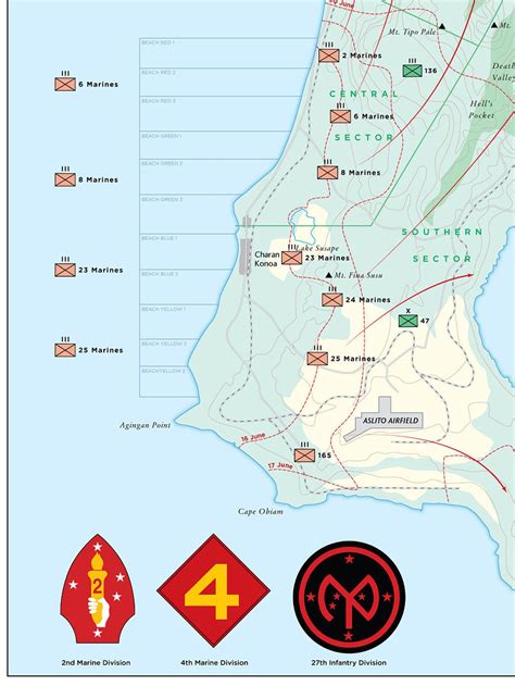 Battle of Saipan Map Downloadable Jpeg - Etsy