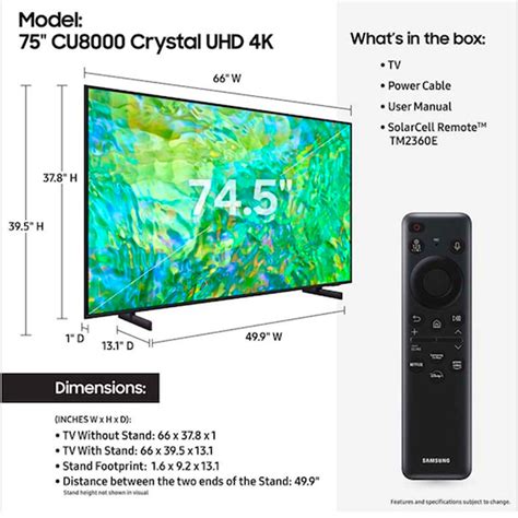 Samsung Class CU8000 Crystal UHD 4K Smart TV 2023 Antaki Group