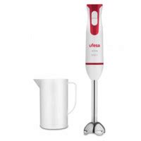 Mixeur Plongeant Ufesa Bp W Rouge Acier Inoxydable W Blanco