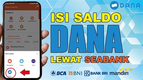 Cara Top Up Dana Lewat Seabank 2022 Cara Transfer Saldo Seabank Ke