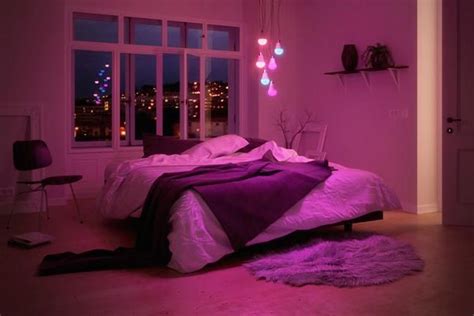 Purple Light Bulb Room