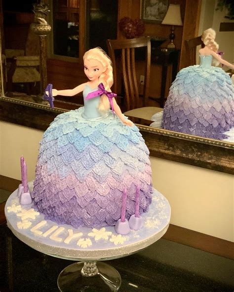 Frozen Princess Elsa Doll Cake By Louise Szwarc Elsa Cakes Princess Doll Cake Elsa Birthday Cake