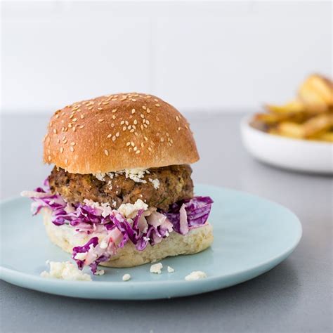 Greek Lamb Burgers With Apple And Yoghurt Slaw My Food Bag