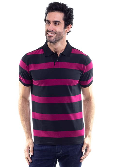 Camisa Gola Polo Masculina Manga Curta Crocker