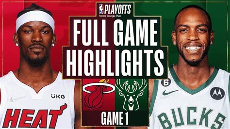 Milwaukee Bucks Vs Miami Heat Full Game 1 Highlights Apr 16 Nba