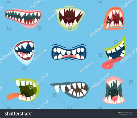 755 Long Sharp Teeth Stock Vectors and Vector Art | Shutterstock