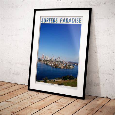 Queensland Poster Surfers Paradise From Southport Just Posters