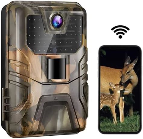 WiFi Trail Camera 4K 30MP Wireless Bluetooth Wildlife Camera With 64GB