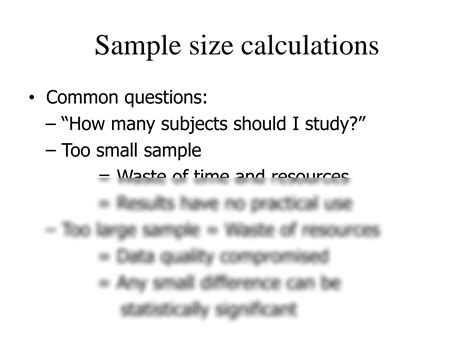 Solution Lecture 2 Sample Size Calculation Studypool