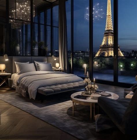 Dream Bedroom with a View of the Eiffel Tower