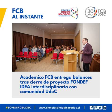 Cs Biol Gicas Udec On Twitter Fcbalinstante El Dr Jorge Toledo