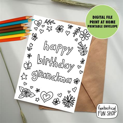 Printable Grandma Birthday Cards