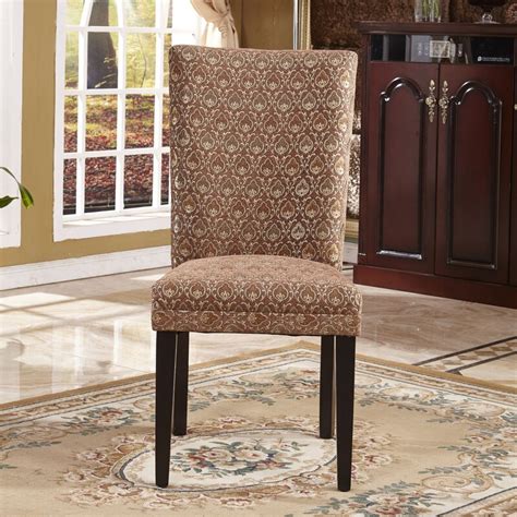 Bellasario Collection Elegant Damask Parsons Chair And Reviews Wayfair