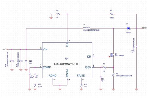 LM3478: PCB has been made and the circuit isn't working - Power ...