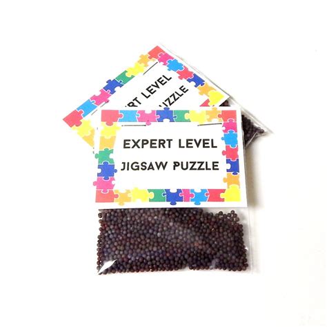 Expert Level Jigsaw Puzzle Seed Gift Joke Prank Favors