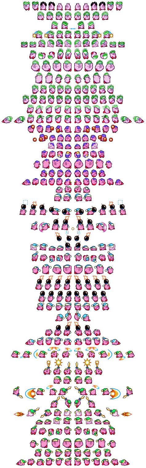 Kirby Super Star Kirby Sprites