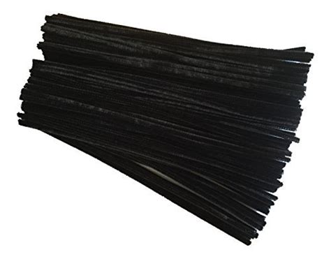 Kids B Crafty 50 Black Pipe Cleaners For Craft Chenille Long Jumbo