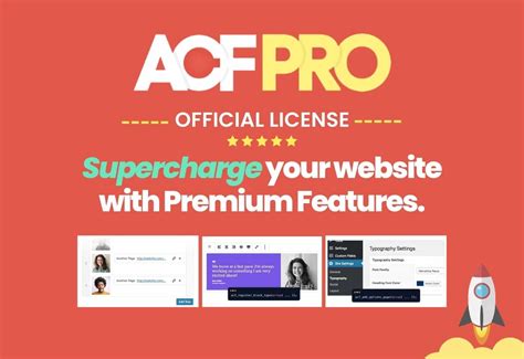 Advanced Custom Fields ACF Pro Original License One Time Payment