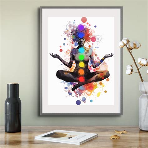 Chakra Poster Chakra Wall Art Chakra Meditation Art Poster Etsy