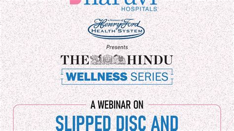 Webinar On Slipped Disc And Endoscopic Surgery The Hindu