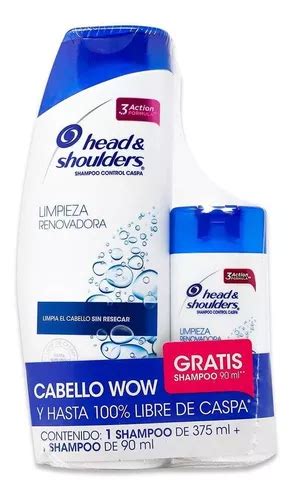 Head And Shoulders Limpieza Renovadora 375 Ml Shampoo 90 Ml Mercadolibre