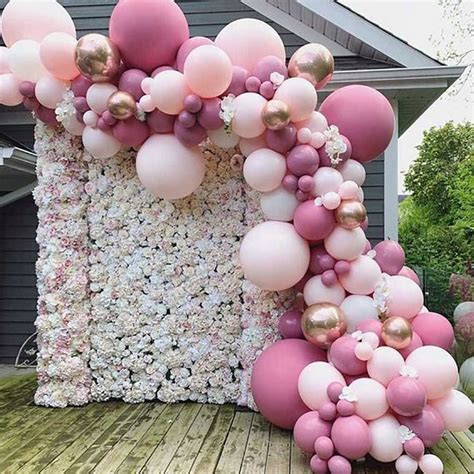 Girlanda balonowa odcienie różu wesele baby shower urodziny