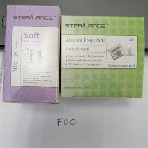 BIONIME GS550 Test Strip 25 Strips FOC Blood Lancets Alcohol Swab